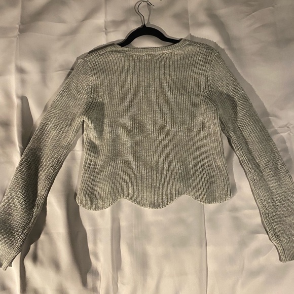 Dynamite Grey Scallop Sweater - Picture 4 of 4